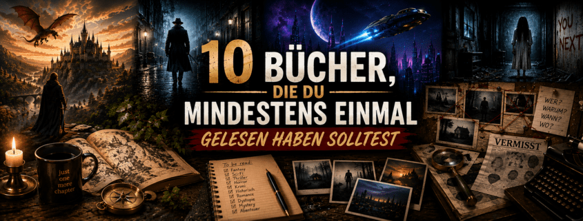 10 Bücher, die du mindestens einmal gelesen haben solltest